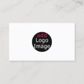 Voeg uw eigen Afbeelding aangepaste grafische Visi Visitekaartje (Voorkant)