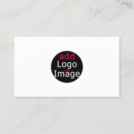 Voeg uw eigen Afbeelding aangepaste grafische Visi Visitekaartje (Voorkant)