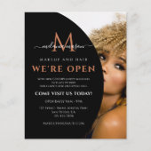 Voeg uw eigen Afbeelding elegant modern zwart toe Flyer (Voorkant)