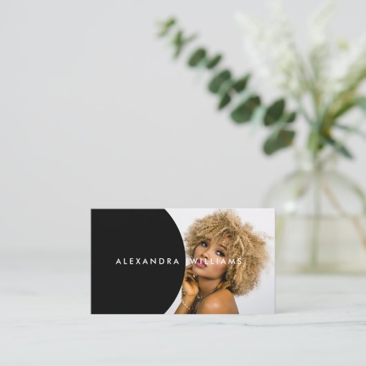 Voeg uw eigen Afbeelding en QR-code toe, modern el Visitekaartje (Staand voorkant)