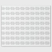 Voeg uw eigen Afbeelding en tekst toe Cadeaupapier (Vlak)