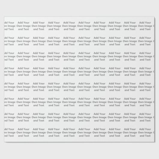 Voeg uw eigen Afbeelding en tekst toe Cadeaupapier (Vlak)