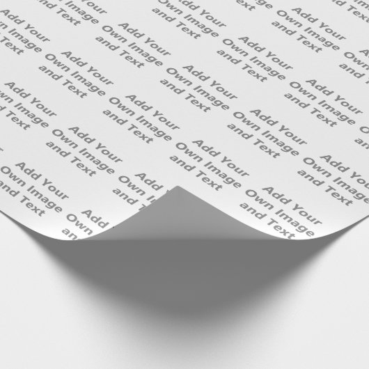 Voeg uw eigen Afbeelding en tekst toe Cadeaupapier (Hoek)