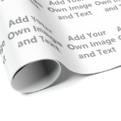 Voeg uw eigen Afbeelding en tekst toe Cadeaupapier (Rol Hoek)