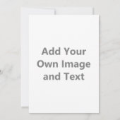 Voeg uw eigen Afbeelding en tekst toe Kaart (Achterkant)