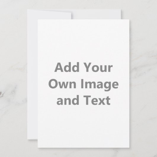 Voeg uw eigen Afbeelding en tekst toe Kaart (Achterkant)