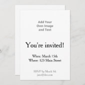 Voeg uw eigen Afbeelding en tekst toe Kaart (Voorkant / Achterkant)