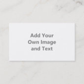 Voeg uw eigen Afbeelding en tekst toe Visitekaartje (Achterkant)