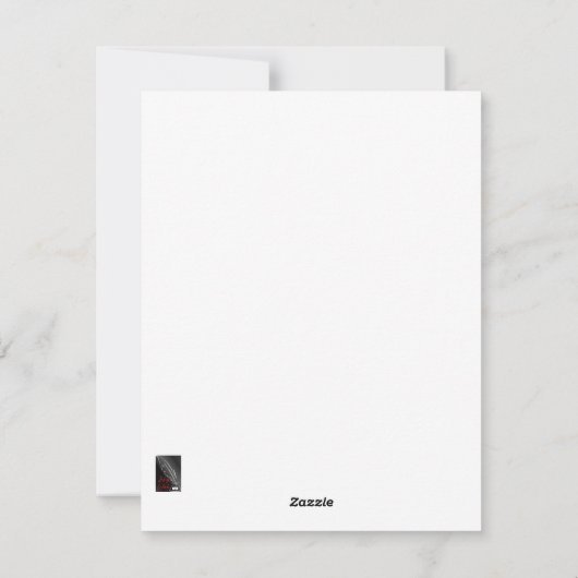 Voeg uw eigen Afbeelding kerstkaart toe (Achterkant)