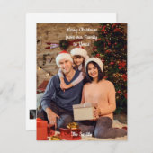 Voeg uw eigen Afbeelding kerstkaart toe (Voorkant / Achterkant)