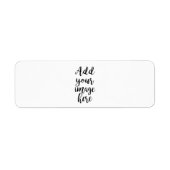 voeg uw eigen Afbeelding klantgerichte adresetiket Etiket (Voorkant)