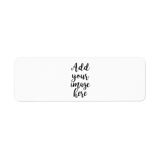 voeg uw eigen Afbeelding klantgerichte adresetiket Etiket (Voorkant)