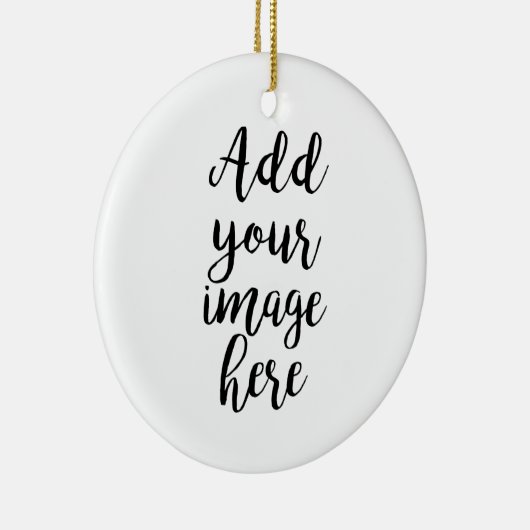voeg uw eigen Afbeelding klantgerichte cirkelvormg Keramisch Ornament (Rechts)