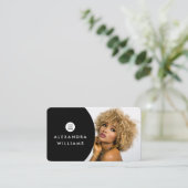 Voeg uw eigen Afbeelding QR-code en Logo Moderne z Visitekaartje (Staand voorkant)