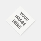 Voeg uw eigen Afbeelding toe aan ontwerp Servet (Hoek)
