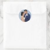 Voeg uw eigen afbeelding toe Aangepaste foto Ronde Sticker (Tas)
