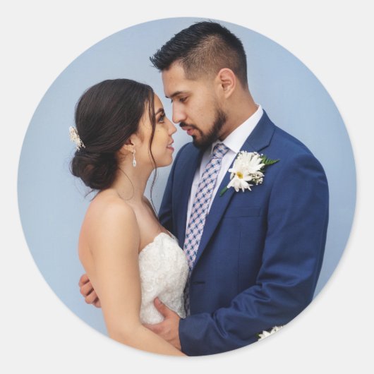 Voeg uw eigen afbeelding toe Aangepaste foto Ronde Sticker (Voorkant)
