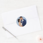Voeg uw eigen afbeelding toe Aangepaste foto Ronde Sticker (Envelop)