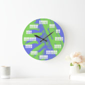 Voeg uw eigen back-gronddocumentatieklok toe grote klok (Huis)