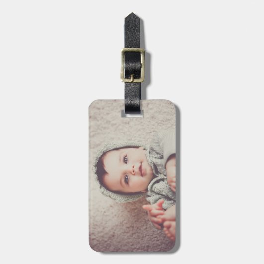 Voeg uw eigen Bagagelabel voor fotoreizen Baby toe (Voorkant verticaal)