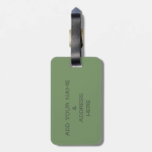 Voeg uw eigen Bagagelabel voor fotoreizen Baby toe (Achterkant verticaal)