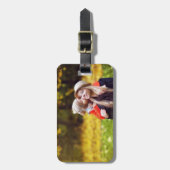 Voeg uw eigen Bagagelabel voor fotoreizen toe (Voorkant verticaal)