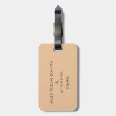 Voeg uw eigen Bagagelabel voor foto's met foto's v (Achterkant verticaal)