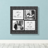 Voeg uw eigen bruiloft foto verpakt canvas (Insitu (Houten vloer))