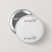 Voeg uw eigen Button Tekst wit Afstuderen toe (Voorkant /achterkant)