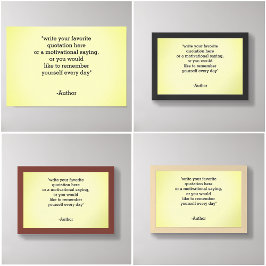 Voeg uw eigen citaat toe / maak uw eigen citaat poster