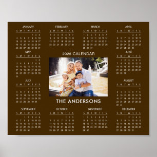 Voeg uw eigen familiefoto toe 2026 Agenda    Poster