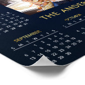 Voeg uw eigen familiefoto toe 2026 kalender |  poster (Hoek)