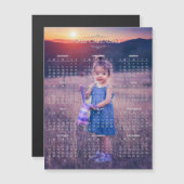 Voeg uw eigen foto 2021-agenda toe | Magnetische k (Voorkant / Achterkant)