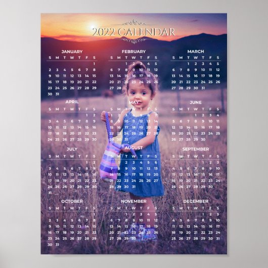Voeg uw eigen Foto 2022-kalender toe | POSTER (Voorkant)