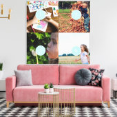 Voeg uw eigen Foto  4 afbeeldingen Canvas toe Afdruk (Insitu (Woonkamer))