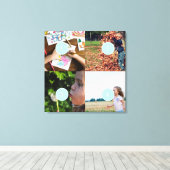 Voeg uw eigen Foto  4 afbeeldingen Canvas toe Afdruk (Insitu (Houten vloer))