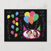Voeg Uw eigen Foto aan de Petten en de ballonnen v Briefkaart (Voorkant)