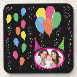 Voeg Uw eigen Foto aan de Petten en de ballonnen v Drankjes Onderzetter