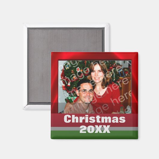 Voeg uw eigen foto aangepaste vakantie magneten (Voorkant / Achterkant)