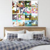 Voeg uw eigen foto aanpasbare 16 afbeeldingen Canv Canvas Afdruk (Insitu (Slaapkamer))
