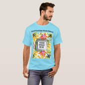 Voeg uw eigen foto Afbeelding Afbeelding tekst hie T-shirt (Voorkant volledig)