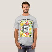 Voeg uw eigen foto Afbeelding Afbeelding tekst hie T-shirt (Voorkant volledig)