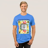 Voeg uw eigen foto Afbeelding Afbeelding tekst hie Tri-Blend Shirt (Voorkant volledig)