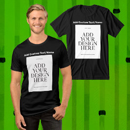 Voeg uw eigen foto Afbeelding Afbeelding tekst hie Tri-Blend Shirt