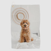 Voeg uw eigen foto-Afbeelding Logo DIY Afbeelding  Golfhanddoek (Voorkant)