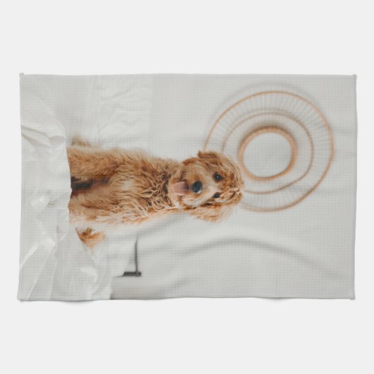 Voeg uw eigen foto-Afbeelding Logo DIY Afbeelding Theedoek (Horizontaal)