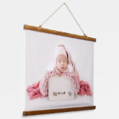 VOEG UW EIGEN FOTO DIY BABY Custom Afbeelding Afbe Hangend Wandkleed (Gebogen)