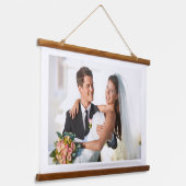 VOEG UW EIGEN FOTO DIY WEDDING Afbeelding Afbeeldi Hangend Wandkleed (Gebogen)