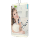 Voeg uw eigen foto en naam Custom Heart Shape Luchtverfrisser (Links)