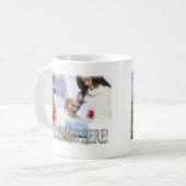 Voeg uw eigen foto en tekst eenvoudig toe koffiemok (Voorkant links)